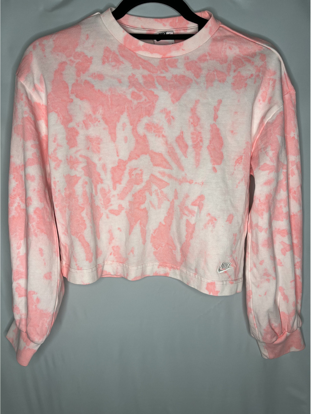 NWT Nike Girl's Pink Tie-Dye Sweatshirt Size Large